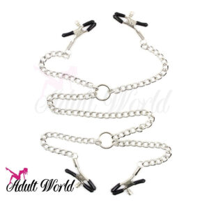 Four Linked Chain Nipple Clamps