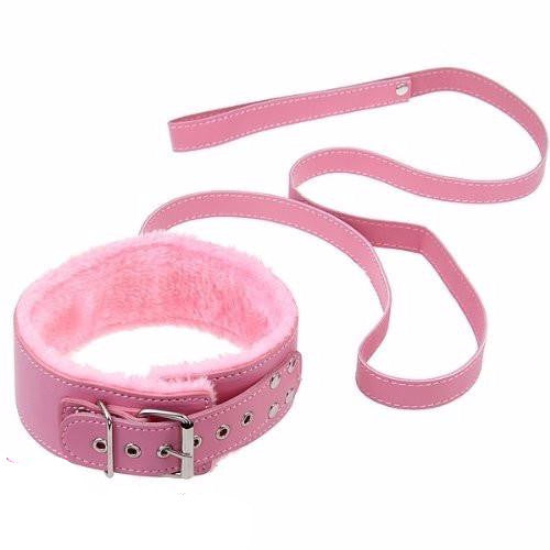 Sexy Pink Collar And Leash