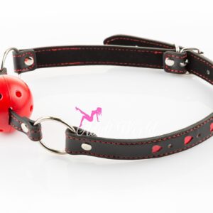 Love Heart Easy Breathe Ball Gag
