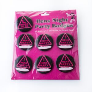 Hens Night Party Badges