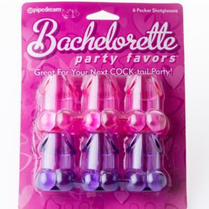 Bachelorette Party Favors - 6 Pecker Shot Glasses