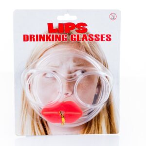 Novelty Drinking Glasses - Lips / Moustache