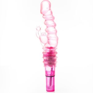 Jelly G-Spot Vibrator With Tickler