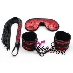 Red Rosy Leather Bondage Kit
