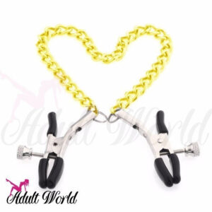 Gold Chain Nipple Clamps