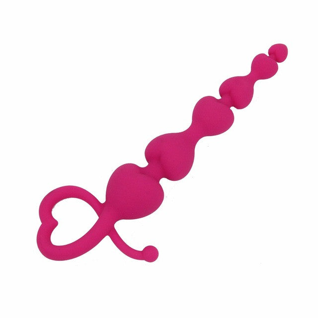 Chain of Hearts Anal Beads