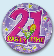 Birthday Badges - 21st