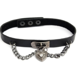 Heart Locket Choker With Chain