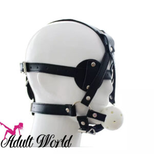 Eye Patch Head Harness with Easy Breathe Ball Gag