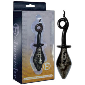 Glass Pig Tail Butt Plug - Large