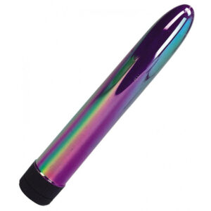 Psychedelic Rainbow Metallic Mystics Classic 6 Inch Vibrator